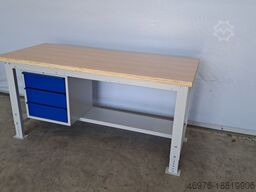 Werkbank Arbeitstisch Schubladenschrank Breite: ca. 1.725 mm Tiefe: ca. 750 mm