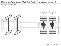 Mercedes-Benz Arocs 3748 8x4 Reduction axles, Liebherr 9m3