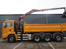 MAN TGS 35.440 8X4 2 SIDE TIPPER WITH HMF Z 1943 CR...