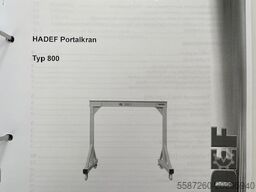 Carl Stahl Portalkran mobil, Tragfähigkeit 5.000 kg