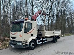 RENAULT Midlum 210 Kipper + Kran HMF850