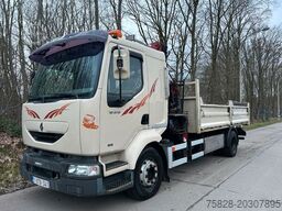 RENAULT Midlum 210 Kipper + Kran HMF850