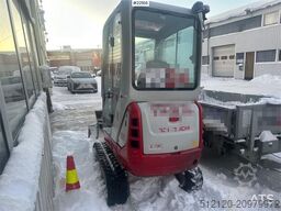 Takeuchi TB216 mini digger w/ 3 buckets. See hours! WATCH V