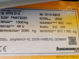 Jungheinrich EFG 213 LI ION 2022y/ 3.3m/ 7752h/ 4v