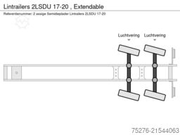 Lintrailers 2LSDU 17-20 , Extendable