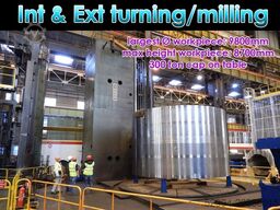 Innse int & ext milling Ø 9800 mm CNC
