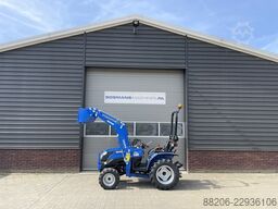 SOLIS 26 minitractor NIEUW + frontlader op brede agribanden