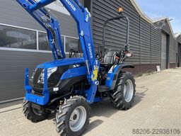 SOLIS 26 minitractor NIEUW + frontlader op brede agribanden