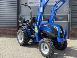 SOLIS 26 minitractor NIEUW + frontlader op brede agribanden