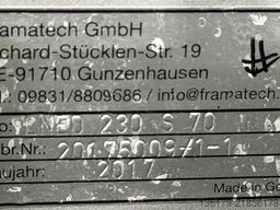 Abus/Framatech 230 S70 2 x 22m hangbaan met 2 vacuümhef