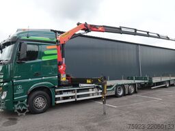 Mercedes-Benz Actros 2542 6x2 machine/car transport combi wit...