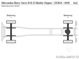 Mercedes-Benz Vario 816 D Meiller Kipper / DOKA / AHK