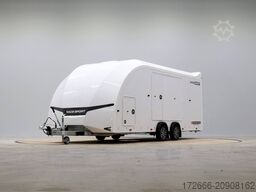 Brian James Trailer RACE SPORT 341-5521-35-2-12-W 550X210X196CM 3500KG GESCHLOSSENER AUTOTRAILER | WEISS