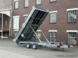 Brian James Trailer TIPPER 526-4020-35-2-12 | PENDELKLAPPE 400X200X30CM 3500KG RÜCKWÄRTSKIPPER | SCHWARZ