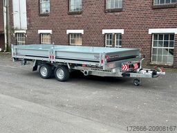 Brian James Trailer TIPPER 526-4020-35-2-12 | PENDELKLAPPE 400X200X30CM 3500KG RÜCKWÄRTSKIPPER | SCHWARZ