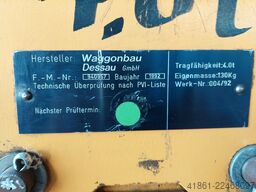 WAGGONBAU DESSAU 4 T x 2.1 m