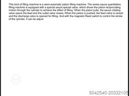 Cotația mașinii de umplere Cotația mașinii de umplere