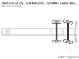 Krone N/A SZ City + klep Schuifzeil + Schuifdak, 2 as...