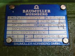 Baumüller GNAF 112-LV Gleichstrom-Motor generalüberholt mit 12 Monaten Gewährleistung!-