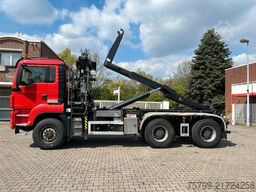 MAN 32.400 Abroller +HMF Kran +Greifer +Lenkachse