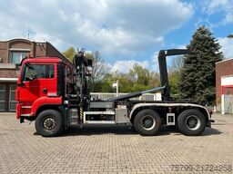 MAN 32.400 Abroller +HMF Kran +Greifer +Lenkachse