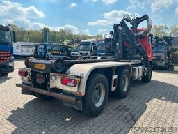 MAN 32.400 Abroller +HMF Kran +Greifer +Lenkachse