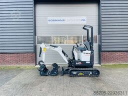 BOBCAT E10z minigraver NIEUW incl CW05 wissel + 3 bakken