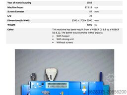 WEBER 8.22 DS Extruder 8.22 DS