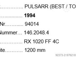 PULSARR (Best / TOMRA) RX 1020 FF4C