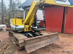 Kobelco SK60 crawler excavator with bucket