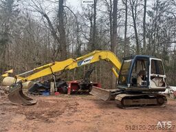 Kobelco SK60 crawler excavator with bucket