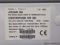JOAN SA Centrifuge KR25i
