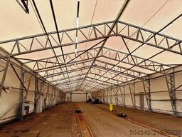 HallGruppen Zelthalle 80 x 15 Meter mit Tor + Tür