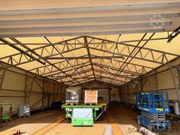HallGruppen Zelthalle 40 x 15 Meter mit Tor + Tür