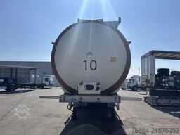 MENCI LEBENSMITTELTANK ISOLIERT, 3 KAMMERN, 34000L LIFTACHSE,   BPW-ACHSEN,