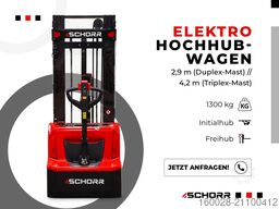SCHORR Pro+ 1,3t 2,9m Freihub & Initialhub