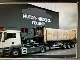  H&W 3- Achs Auflieger für Presscontainer