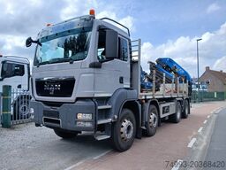 MAN TGS 41.440 8x4 open laadbak + kraan
