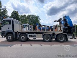 MAN TGS 41.440 8x4 open laadbak + kraan
