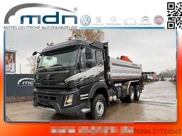 VOLVO FMX 420 Kipper 6x4 Kran 18m FUNK Bordmatik