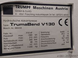 TRUMPF Trumabend V 130 x 3000