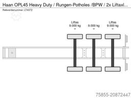 Haan OPL45 Heavy Duty / Rungen-Potholes /BPW / 2x Li...