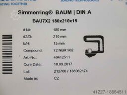 Freudenberg BAU7X2 180x210x15