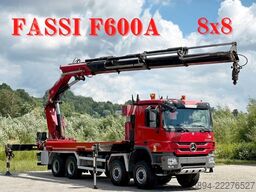 MERCEDES-BENZ ACTROS 4146 * FASSI F600A + FUNK * 8x8 !!