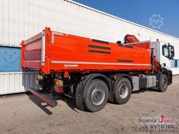 IVECO X-WAY 460 AD 3-S-Kipper + Frontkran PK18002 EH