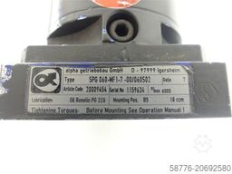 Alpha Getriebebau Alpha SPG 060-MF1-7-00/060S02 Getriebe 20009454 SN: 1159634
