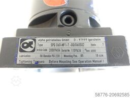 Alpha Getriebebau Alpha SPG 060-MF1-7-00/060S02 Getriebe 20009454 SN: 1159636