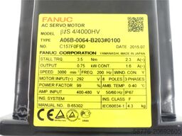 Fanuc A06B-0064-B203 # 0100 AC Servo Motor SN: C157F0F9D + Pulsecoder ungebr.