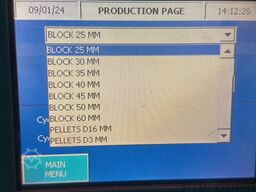 ASCO pelletizer BP407 (blocks / slices and pellets)