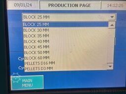 ASCO pelletizer BP407 (blocks / slices and pellets)